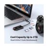 Slika UGREEN, TF/SD/MicroSD kartice, USB-C, 15cm, crni