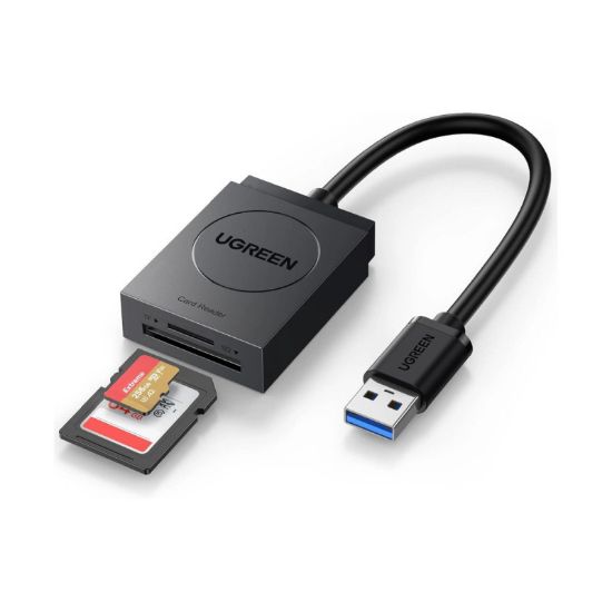 Slika UGREEN, TF/SD kartice, USB 3.0, 15cm, crni