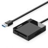 Slika UGREEN, TF/SD/CF/MS kartice, USB 3.0, 50cm, crni