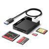Slika UGREEN, TF/SD/CF/MS kartice, USB 3.0, 50cm, crni