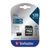 Slika Secure Digital card Micro 128 GB Verbatim Micro SD Pro (XC/UHS3) Class 10 Card + adapter