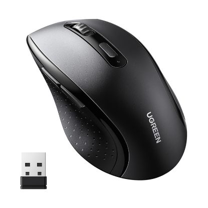 Slika UGREEN bežični miš, 1600 DPI, USB, crni
