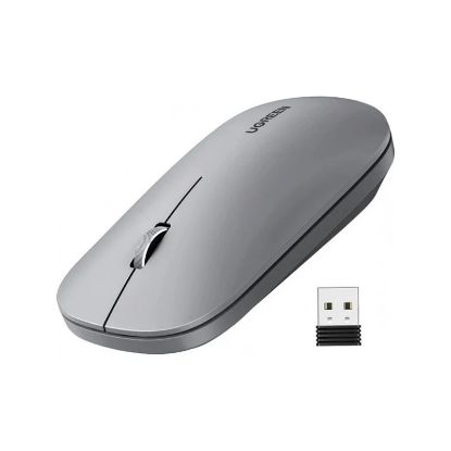 Slika UGREEN SILENT bežični miš, 4000 DPI, USB, sivi