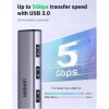 Slika USB Hub 3.0 4-port UGREEN 5-u-1 Hub, 3×USB-A/1×USB-C/1×G-LAN
