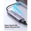 Slika USB Hub 3.0 4-port UGREEN 5-u-1 Hub, 3×USB-A/1×USB-C/1×G-LAN