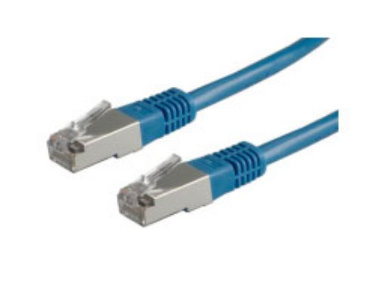 Slika Patch kabel oklopljeni Cat 6 S/FTP  3.0 m plavi, Roline Value (26AWG)