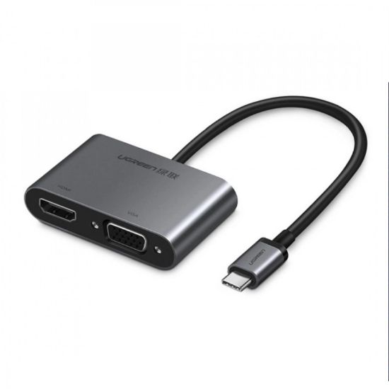 Slika USB-C na HDMI, VGA sa PD UGREEN, sivi