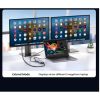 Slika USB Hub 3.0 3-port UGREEN 5-u-1 Hub, USB-C, 3.0 A, VGA, HDMI,  RJ45 Gigabit, SD/TF, PD, 3.5mm sivi
