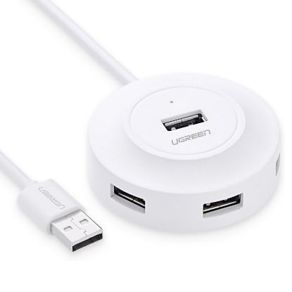 Slika USB Hub 2.0 4-port UGREEN, bijeli, 1m