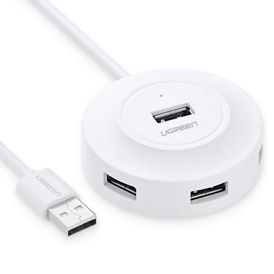 Slika USB Hub 2.0 4-port UGREEN, bijeli, 1m