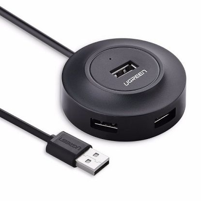 Slika USB Hub 2.0 4-port UGREEN, crni, 1m