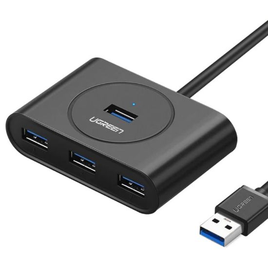 Slika USB Hub 3.0 4-port UGREEN, crni, 1m