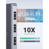 Slika USB Hub 3.0 4-port UGREEN, micro USB, sivi