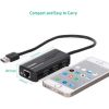 Slika USB Hub 2.0 3-port UGREEN, Ethernet 100Mbps