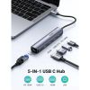 Slika USB Hub 3.0 2-port UGREEN, USB-C, HDMI, RJ45, PD