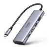 Slika USB Hub 3-port UGREEN 6-u-1 Hub, USB-C, HDMI 4K 60Hz, SD/TF