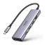 Slika USB Hub 3-port UGREEN 6-u-1 Hub, USB-C, HDMI 4K 60Hz, SD/TF