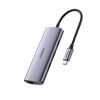 Slika USB Hub 3.0 3-port UGREEN, USB-C, 1xRJ45, sivi