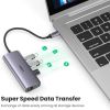 Slika USB Hub 3.0 3-port UGREEN, USB-C, 1xRJ45, sivi