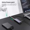 Slika USB Hub 3.0 3-port UGREEN, USB-C, 1xRJ45, sivi