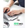 Slika USB Hub 3.0 3-port UGREEN, Dual USB-C, TF/SD, USB-C (Ž), za MacBook Pro/Air, sivi