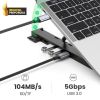 Slika UGREEN X-Kit stalak za prijenosnik 5-u-1 HUB USB-C - 2x USB 3.2 Gen, HDMI 4K 30 Hz, 3D, SD/microSD čitač