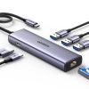 Slika USB Hub 3.0 3-port UGREEN, USB-C, HDMI, RJ45, PD