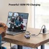 Slika USB Hub 3.0 3-port UGREEN, USB-C, HDMI, RJ45, PD