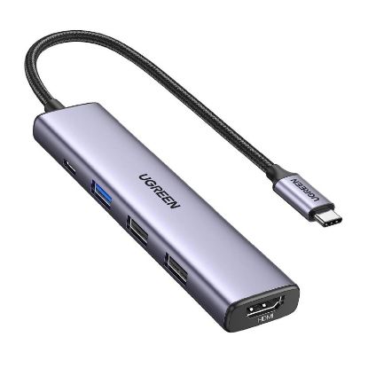 Slika USB Hub 3.0 3-port UGREEN Revodok 105, USB-C, 100W PD, 4K 30Hz HDMI
