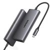 Slika USB Hub 3.2 2-port UGREEN 7-u-1 Hub, USB-C, HDMI 4K 30Hz, čitač kartica SD/TF, PD, sivi