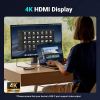 Slika USB Hub 3.2 2-port UGREEN 7-u-1 Hub, USB-C, HDMI 4K 30Hz, čitač kartica SD/TF, PD, sivi