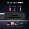 Slika USB Hub 3.2 2-port UGREEN 7-u-1 Hub, USB-C, HDMI 4K 30Hz, čitač kartica SD/TF, PD, sivi