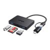 Slika USB Hub 3.0 4-port UGREEN, USB-C/A, 2xUSB-A, 1xSD, 1xTF, sivi