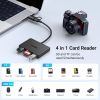 Slika USB Hub 3.0 4-port UGREEN, USB-C/A, 2xUSB-A, 1xSD, 1xTF, sivi