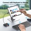 Slika USB Hub 3.0 4-port UGREEN, USB-C/A, 2xUSB-A, 1xSD, 1xTF, sivi