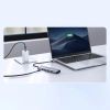Slika USB Hub 3.2 3-port UGREEN 5-u-1 Hub, USB-C, 3xUSB-A, USB-C PD, HDMI 4K 30 fps, sivi