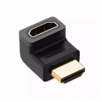 Slika HDMI M - HDMI F L-adapter UGREEN, kutni, prema gore