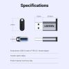 Slika USB 3.0 TIP A-C M/F adapter UGREEN, sivi