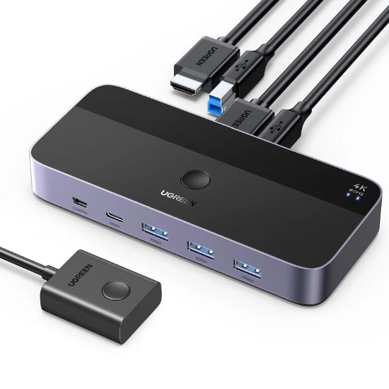 Slika UGREEN KWM switch, 3x HDMI, 2x USB-C, 3x USB-A,2x USB-B