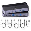 Slika UGREEN KWM switch, 3x HDMI, 2x USB-C, 3x USB-A,2x USB-B