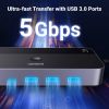 Slika UGREEN KWM switch, 3x HDMI, 2x USB-C, 3x USB-A,2x USB-B