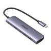 Slika USB Hub 3.0 2-port UGREEN 7-u-1, USB-C, HDMI 4K, PD 100W, čitač kartica SD/TF