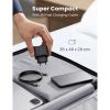 Slika USB punjač zidni UGREEN 25W, USB-C, PD3.0/QC4.0, crni + USB-C - USB-C kabel 2.0m