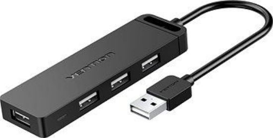 Slika USB Hub 2.0 4-port Vention, 0.15M Black