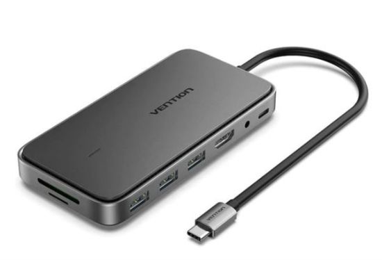 Slika Vention 9-in-1 USB-C Docking Station with M.2 SSD Enclosure