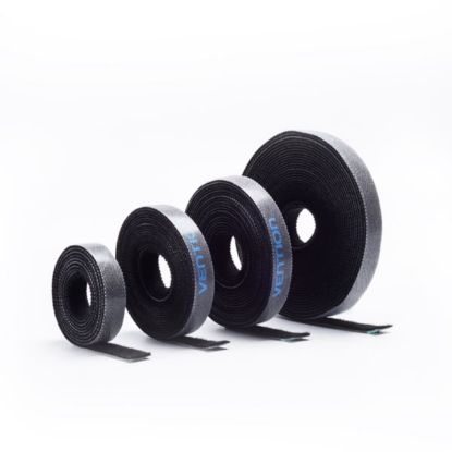 Slika Traka za vezivanje kabela Vention Cable Tie, 1m, Black
