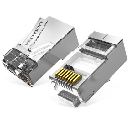Slika FTP konektor RJ45 8/8 Cat.6A Vention, 10 Pack