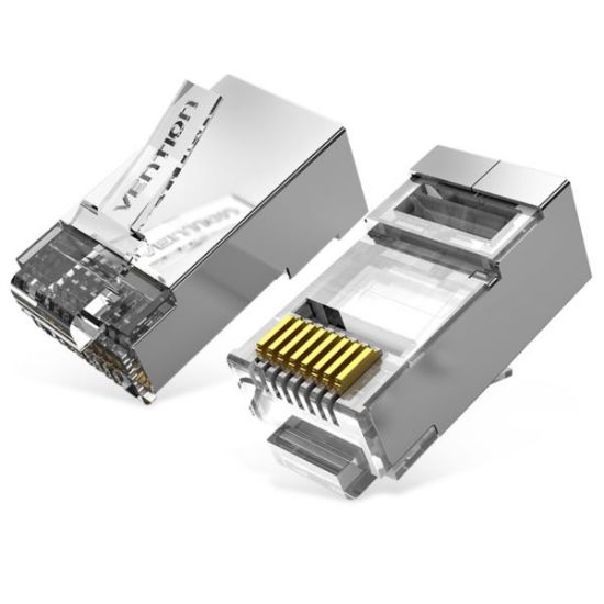 Slika FTP konektor RJ45 8/8 Cat.6A Vention, 10 Pack