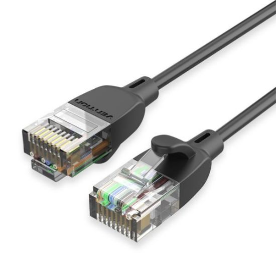 Slika Patch kabel Cat 6a UTP  2.0 m, crni, Vention