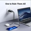 Slika USB punjač zidni UGREEN 65W, 1xUSB-A, 2xUSB-C, GaN II Tech, QC4.0+, PD3.0, crni